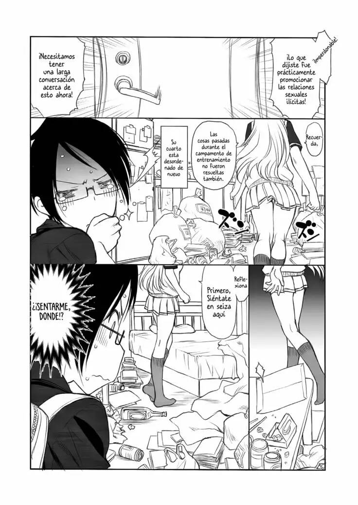 (C93) [UROBOROS (Utatane Hiroyuki)] Sensei wa Seisou ga Dekinai | Teacher Can't Clean Up (Bokutachi wa Benkyou ga Dekinai) [Spanish] image number 7