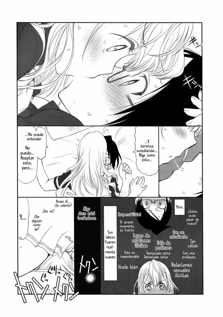 (C93) [UROBOROS (Utatane Hiroyuki)] Sensei wa Seisou ga Dekinai | Teacher Can't Clean Up (Bokutachi wa Benkyou ga Dekinai) [Spanish] image number 9