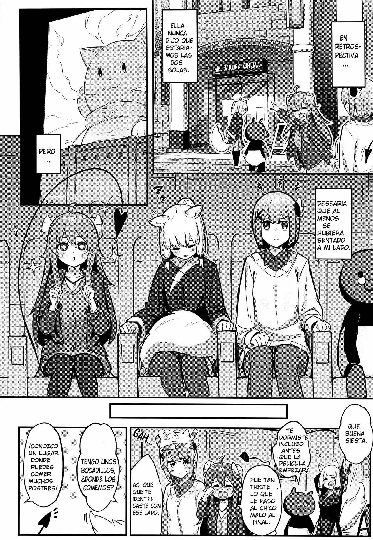 (Natsu no Doujinsai 2022) [Bochi Bochi no Ki (Borusiti)] Momo-chan Yamiochi Shita!? (Machikado Mazoku) [スペイン翻訳] image number 7