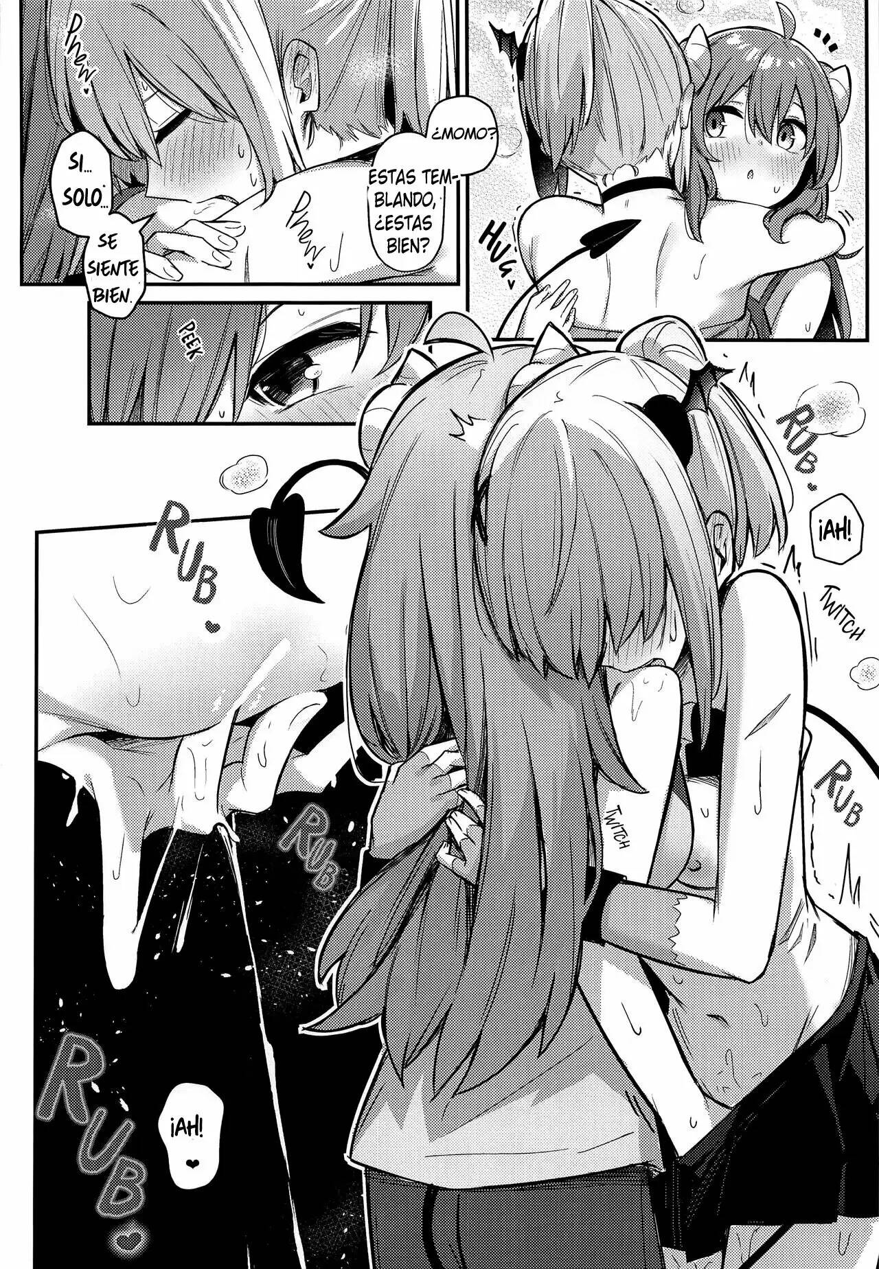 (Natsu no Doujinsai 2022) [Bochi Bochi no Ki (Borusiti)] Momo-chan Yamiochi Shita!? (Machikado Mazoku) [スペイン翻訳] image number 23