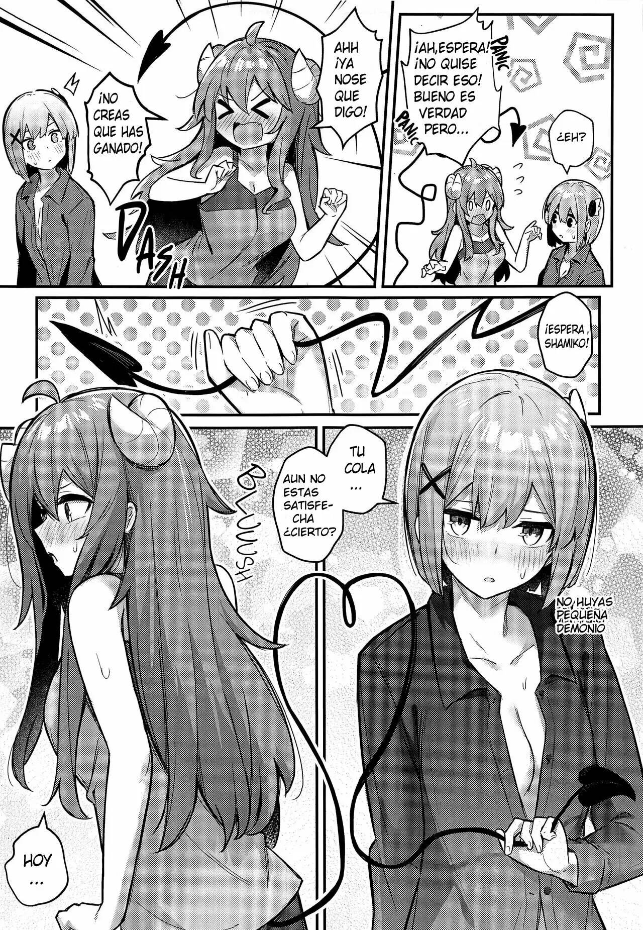 (Natsu no Doujinsai 2022) [Bochi Bochi no Ki (Borusiti)] Momo-chan Yamiochi Shita!? (Machikado Mazoku) [スペイン翻訳] image number 26