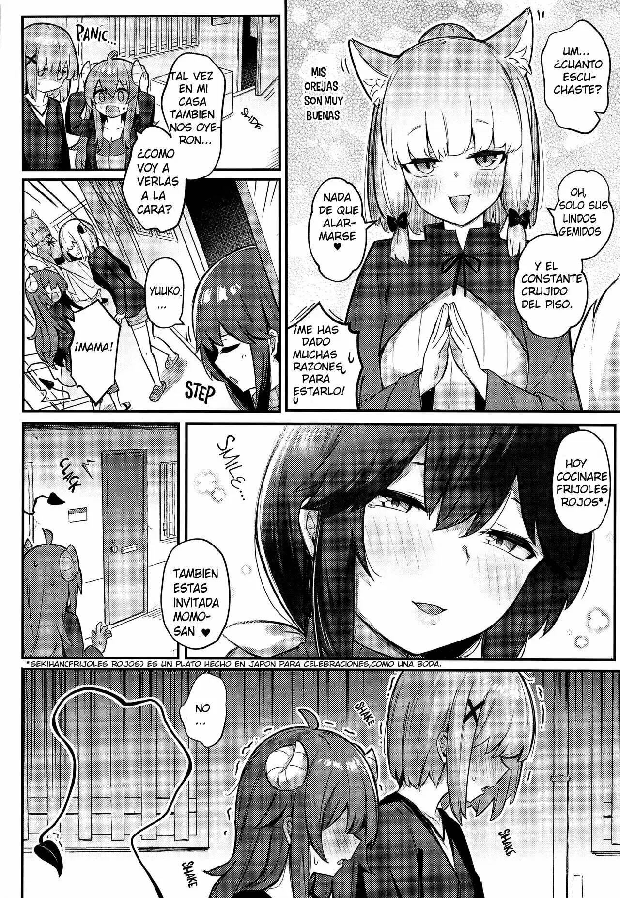 (Natsu no Doujinsai 2022) [Bochi Bochi no Ki (Borusiti)] Momo-chan Yamiochi Shita!? (Machikado Mazoku) [スペイン翻訳] image number 37