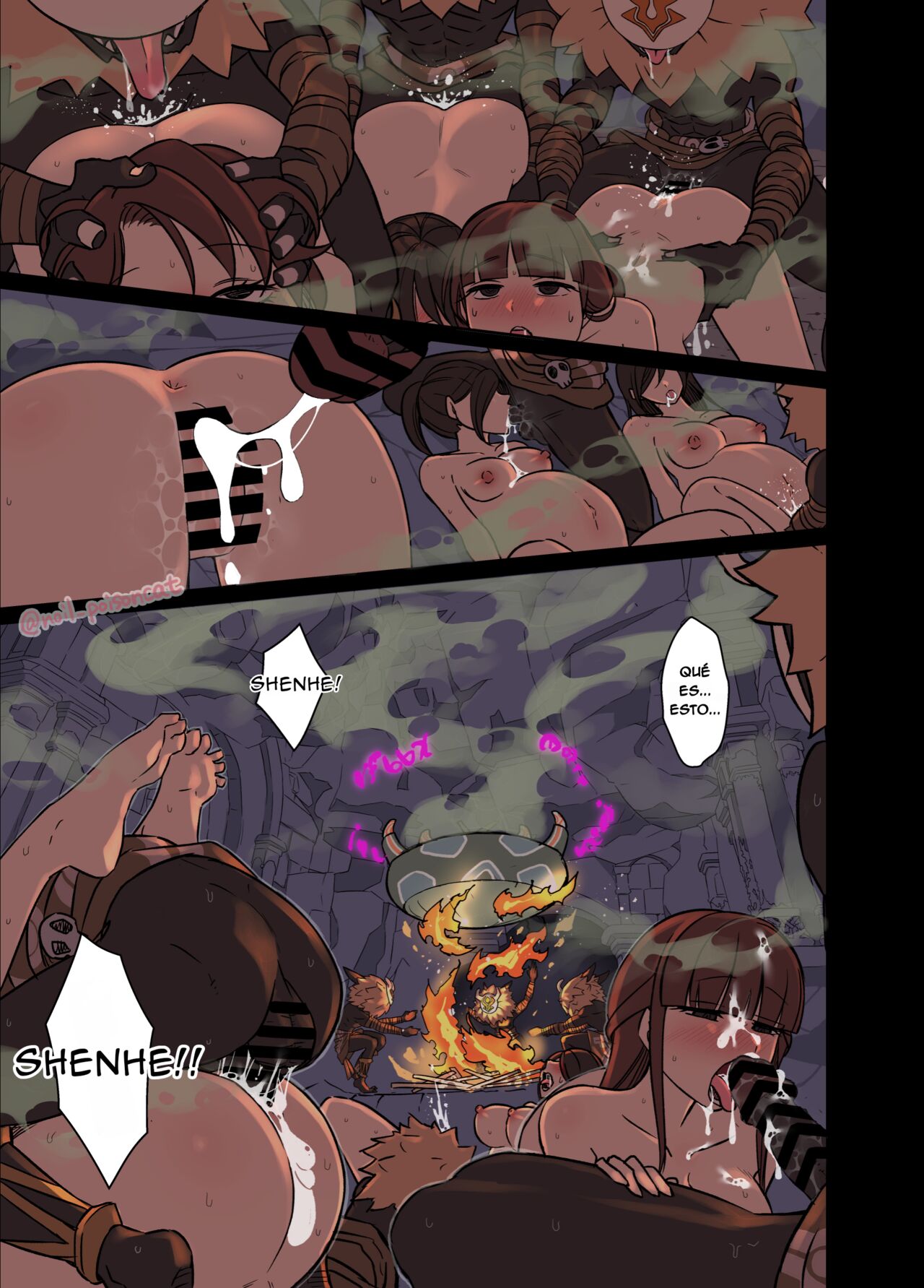 [Dokuneko Noil] Deisui Shita Shenhe ni Warui Koto o Suru Hanashi | A Story About Doing Bad Things to a Drunk Shenhe (Genshin Impact) [Spanish] Bildnummer 10