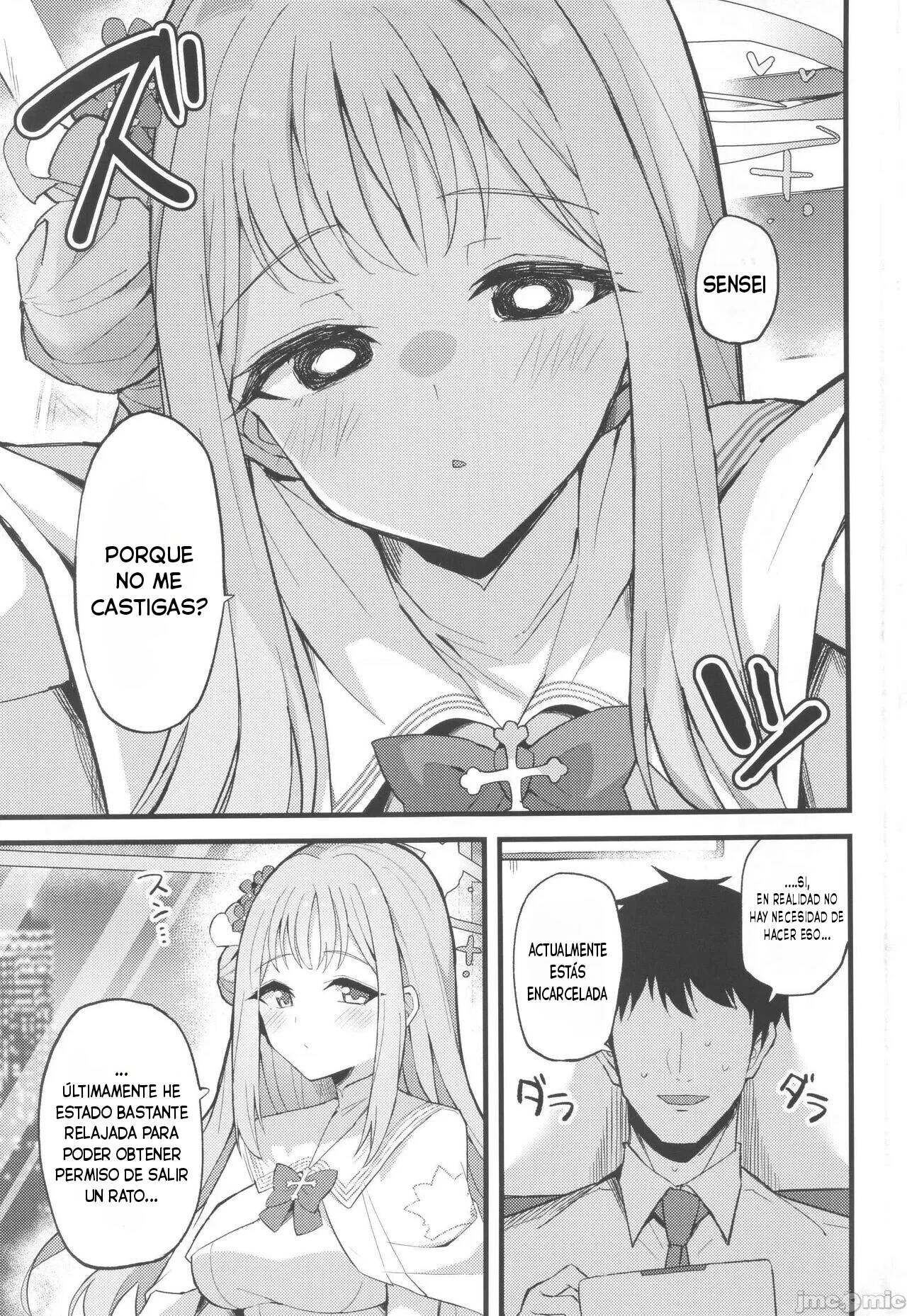 (C101) [Miracleburn (Himiya Zyo-zu)] Jihi o Kureta Anata to | Right Here With You, Who Forgave Me (Blue Archive) [Spanish] 画像番号 4