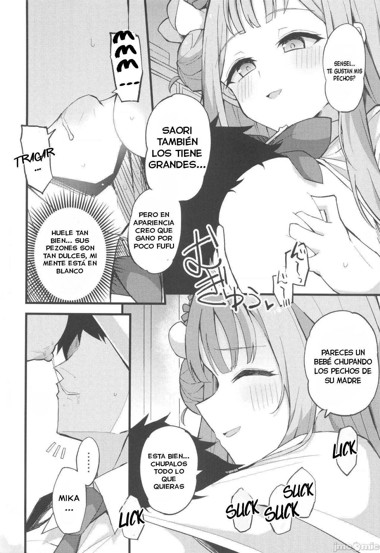 (C101) [Miracleburn (Himiya Zyo-zu)] Jihi o Kureta Anata to | Right Here With You, Who Forgave Me (Blue Archive) [Spanish] 画像番号 9