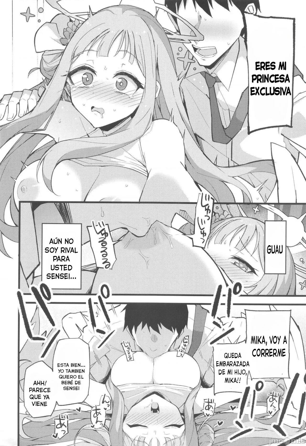 (C101) [Miracleburn (Himiya Zyo-zu)] Jihi o Kureta Anata to | Right Here With You, Who Forgave Me (Blue Archive) [Spanish] 画像番号 23