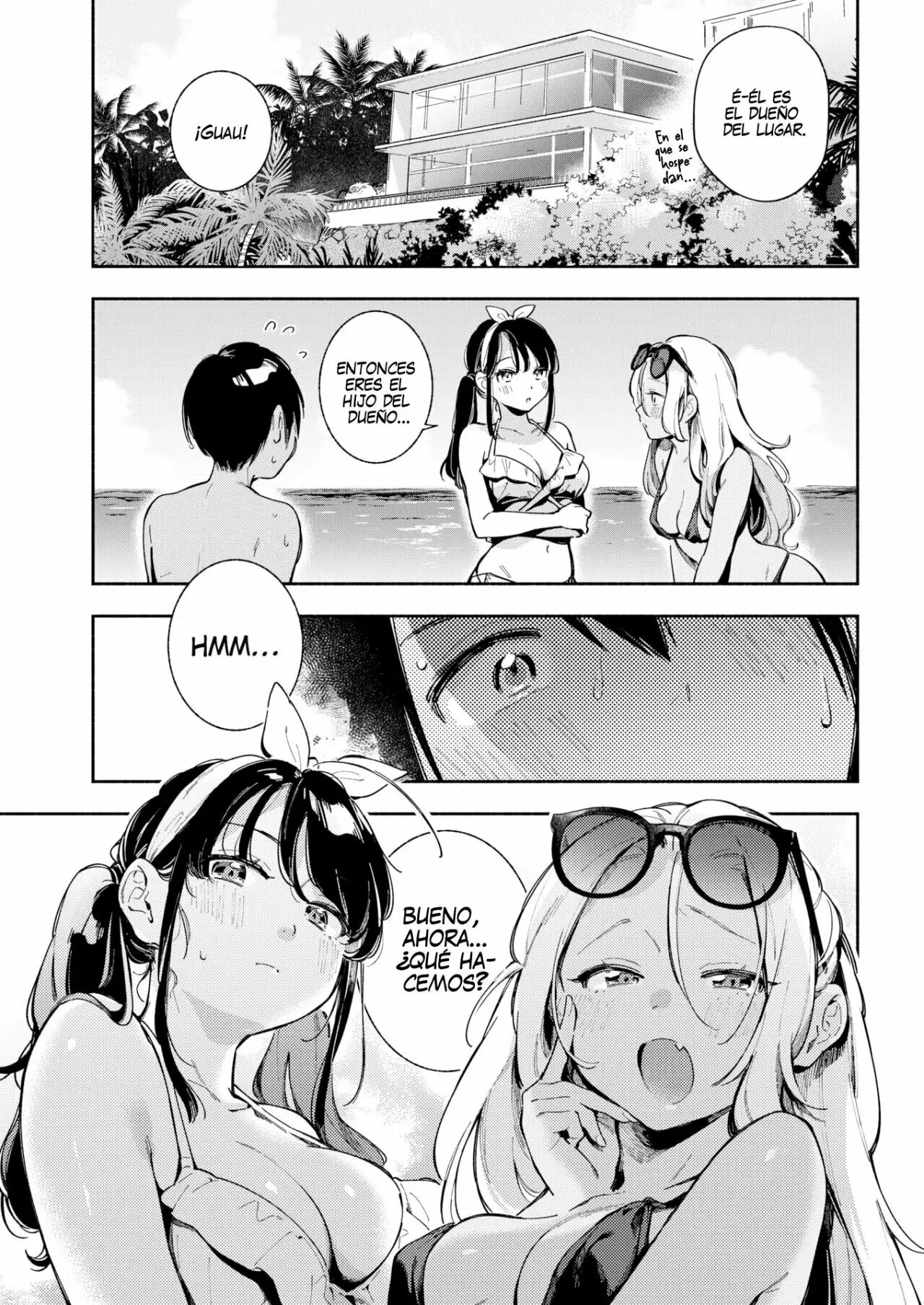 [Wantan Meo] Private Beach (COMIC Kairakuten 2021-10) [Spanish] [Digital] 5eme image