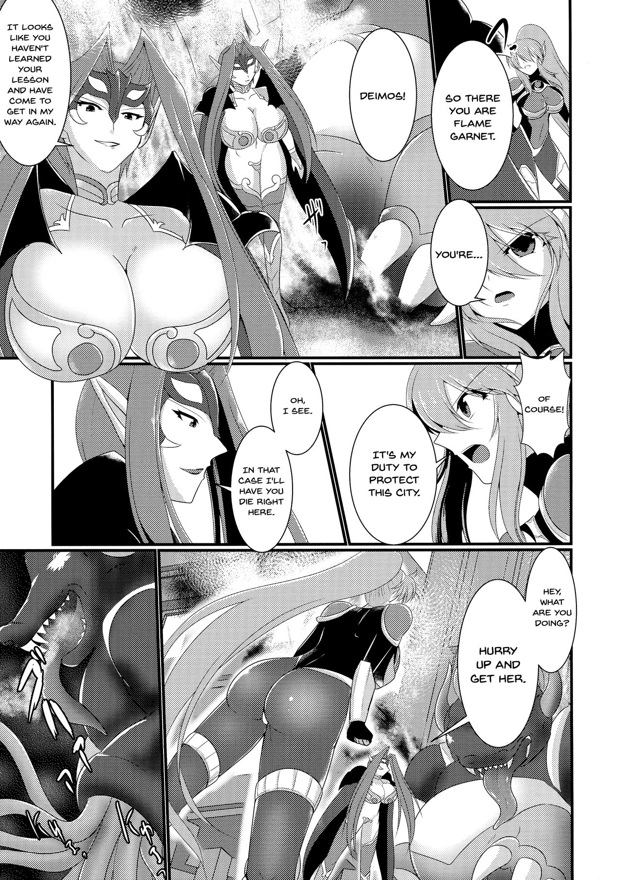 (Futaket 13.5) [Gekkou Tei (Seres Ryu)] Honoo no Senshi Flame Garnet | the flame warrior's flame garnet [English] {Doujins.com} imagen número 5