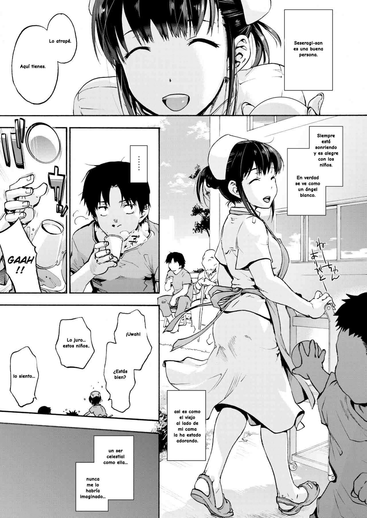 [Onsoku Ubaguruma (Uba Yoshiyuki)] Miyasaka Byouin 1: Yasashii Seseragi-san | Miyasaka Hospital: The Kind Seseragi-san [Spanish] imagen número 2