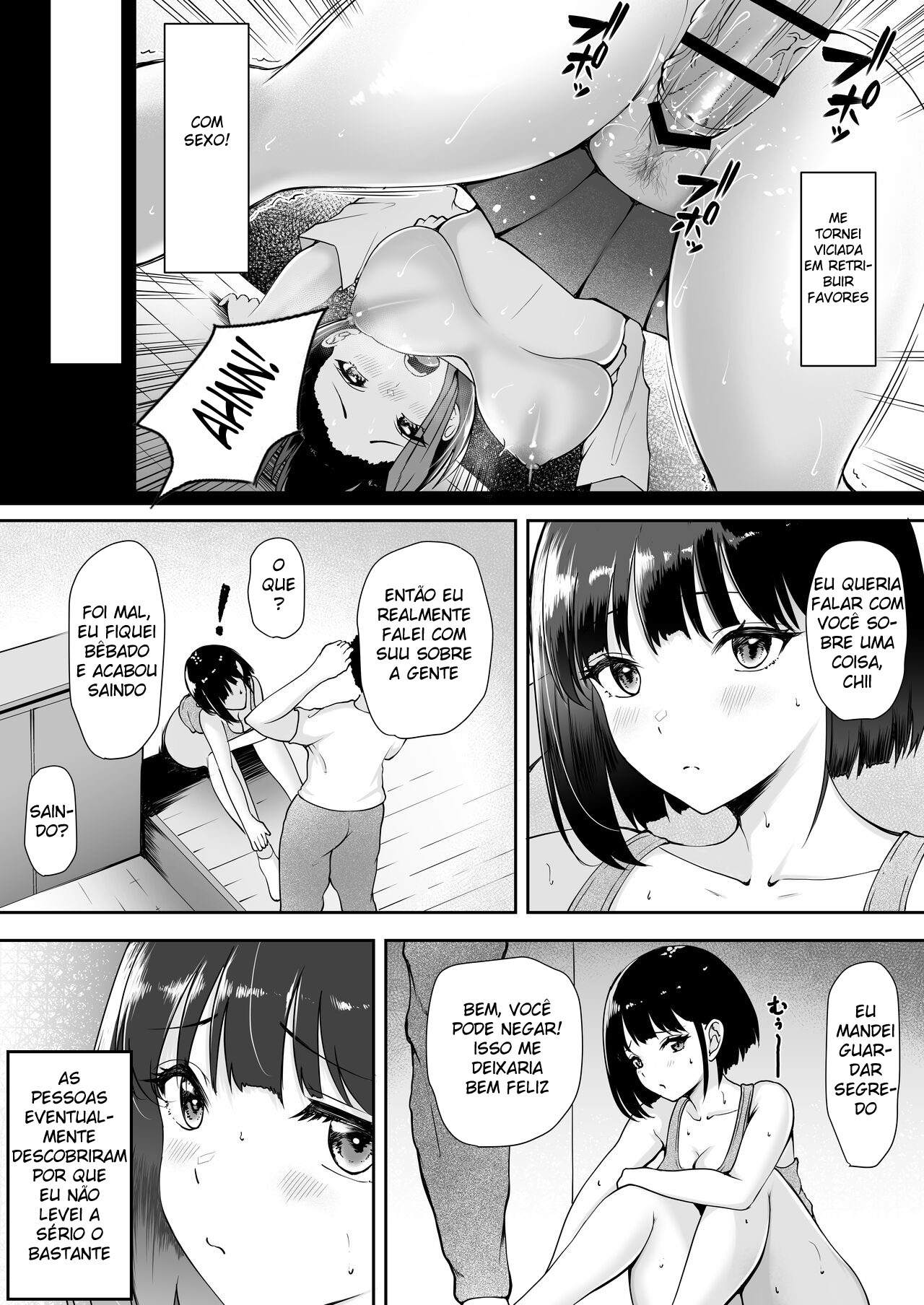 [Yamitsukihaguhagu (Kuware)] Genkai Shuuraku de Wakai Onna wa Watashi dake... ~Mura no Onaho Hen~ | I'm the only girl in this village on the brink of population collapse... ~Village Cumbucket Arc~ [Portuguese-BR] image number 9