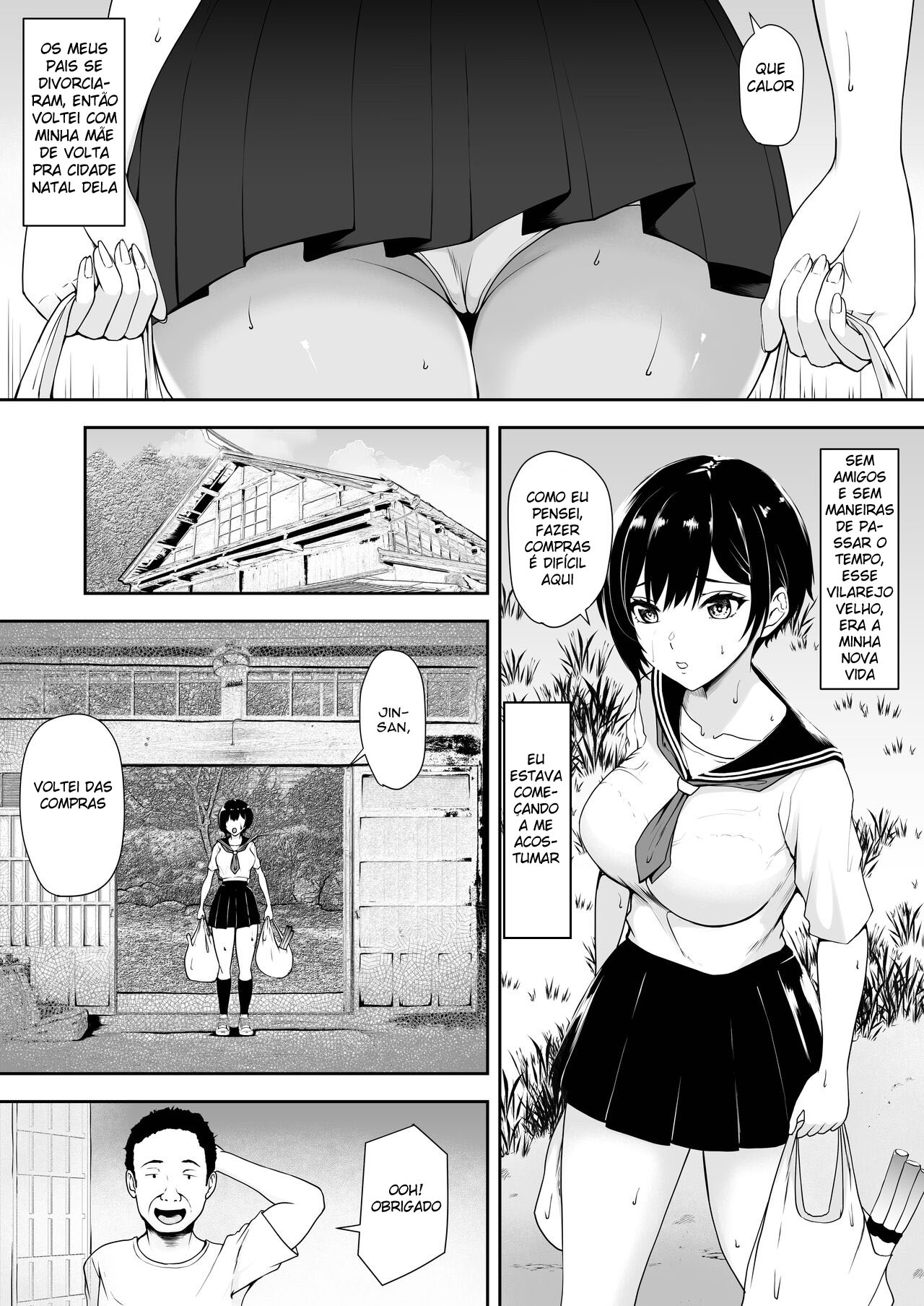 [Yamitsukihaguhagu (Kuware)] I'm the only girl in this village on the brink of population collapse - Genkai Shuuraku de Wakai Onna wa Watashi dake [Portuguese-BR] image number 6