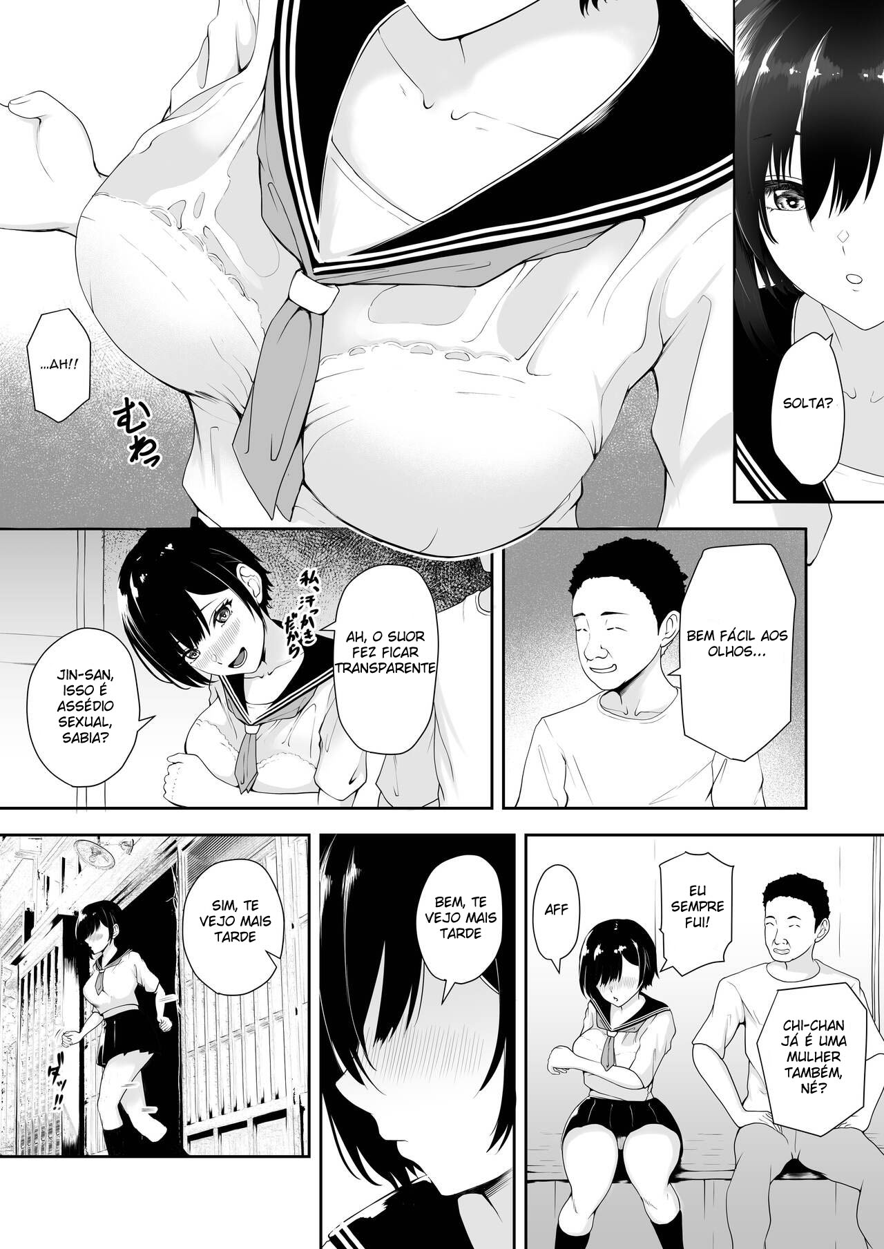 [Yamitsukihaguhagu (Kuware)] I'm the only girl in this village on the brink of population collapse - Genkai Shuuraku de Wakai Onna wa Watashi dake [Portuguese-BR] image number 9