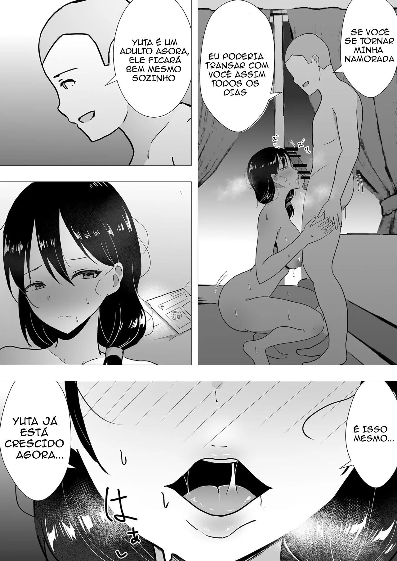 [tarobaumu] TomoKano Kaa-chan II ~Jitaku, Musuko no Tomodachi ni Ochita Natsu~ | My Mom Is My Friend's Girlfriend 2 [Portuguese-BR] image number 51