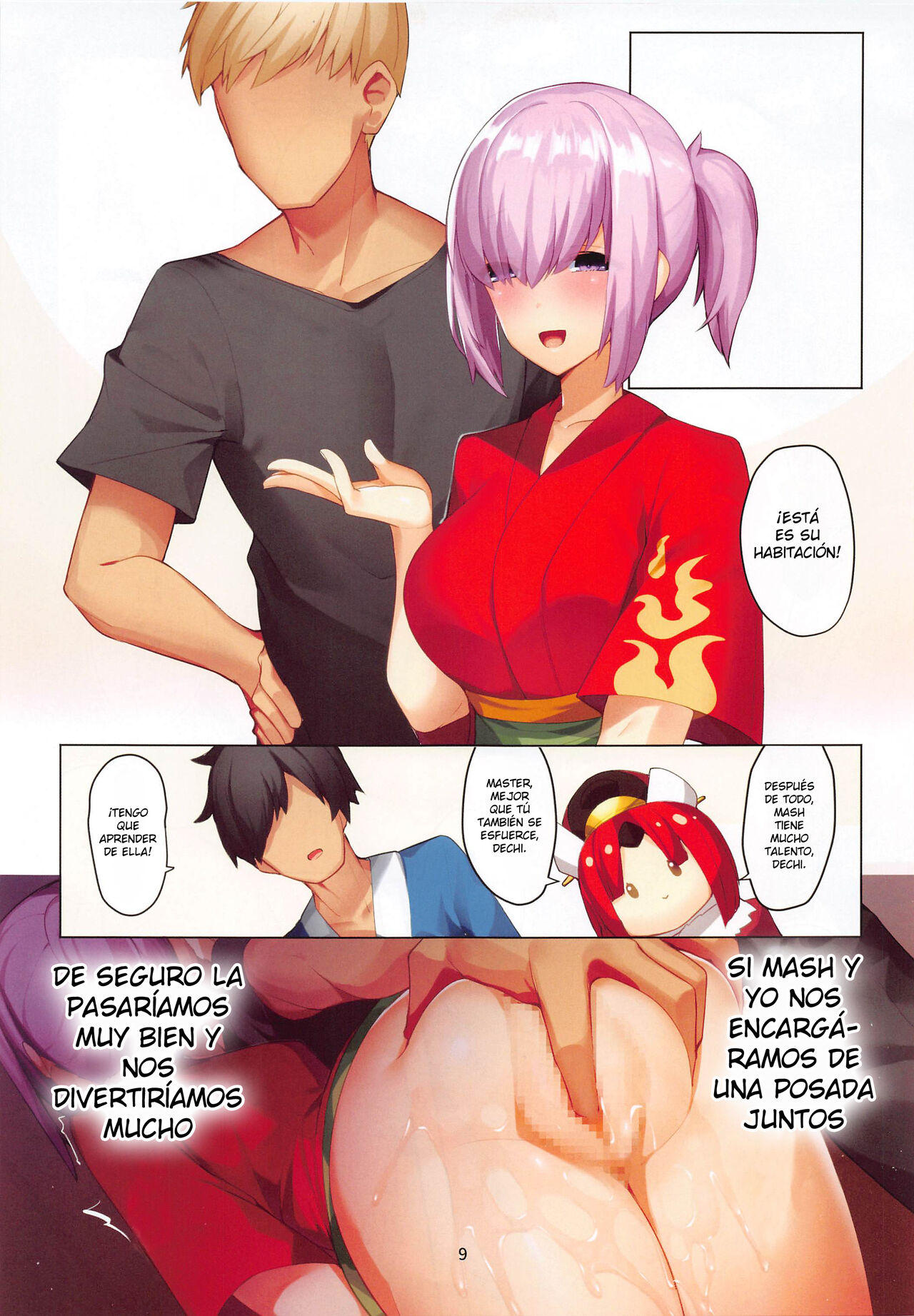[Heruduki (35 Machi, Haiba)] Para corromper a una kohai (Mash) no necesitas hechizo de comando (Fate/Grand Order) [Spanish] [Jamenesles] image number 8