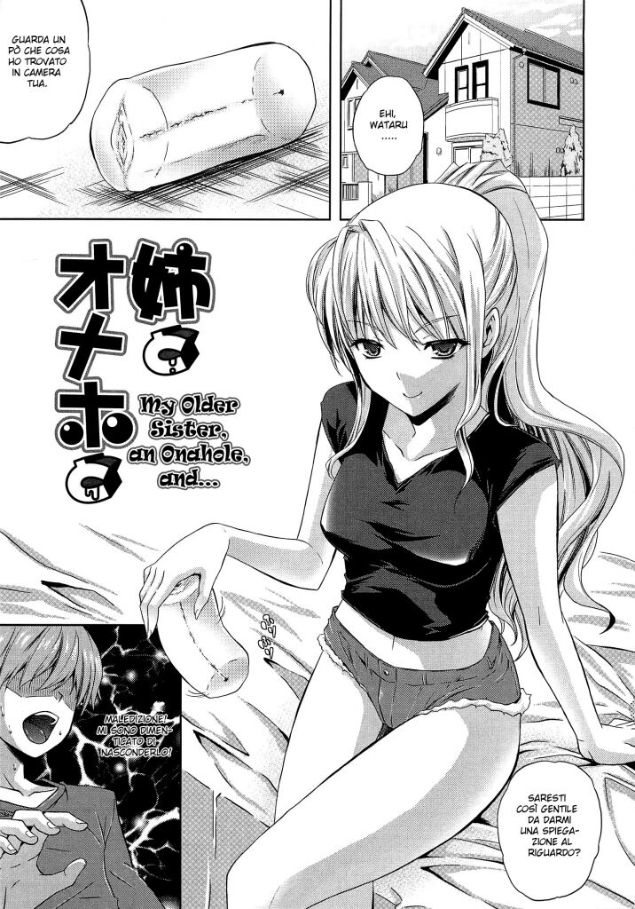[Nanase Mizuho] Nama Ane Ch. 2 | Le Punizini di Mia Sorella (Ane to Onaho to | My Older Sister, an Onahole, and) [Italian] 이미지 번호 1