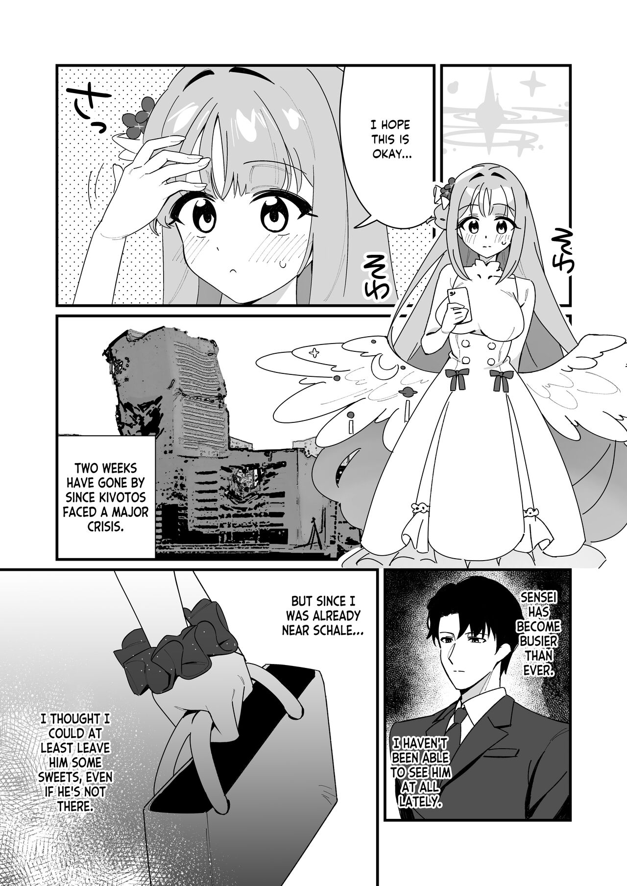 [Samayou Majin (Saionji Mayoi)] Ohime-sama wa Ouji-sama o Tasuketai! - The Princess wants to Save the Prince (Blue Archive) [Tea Party Scans] [Digital] numero di immagine  3