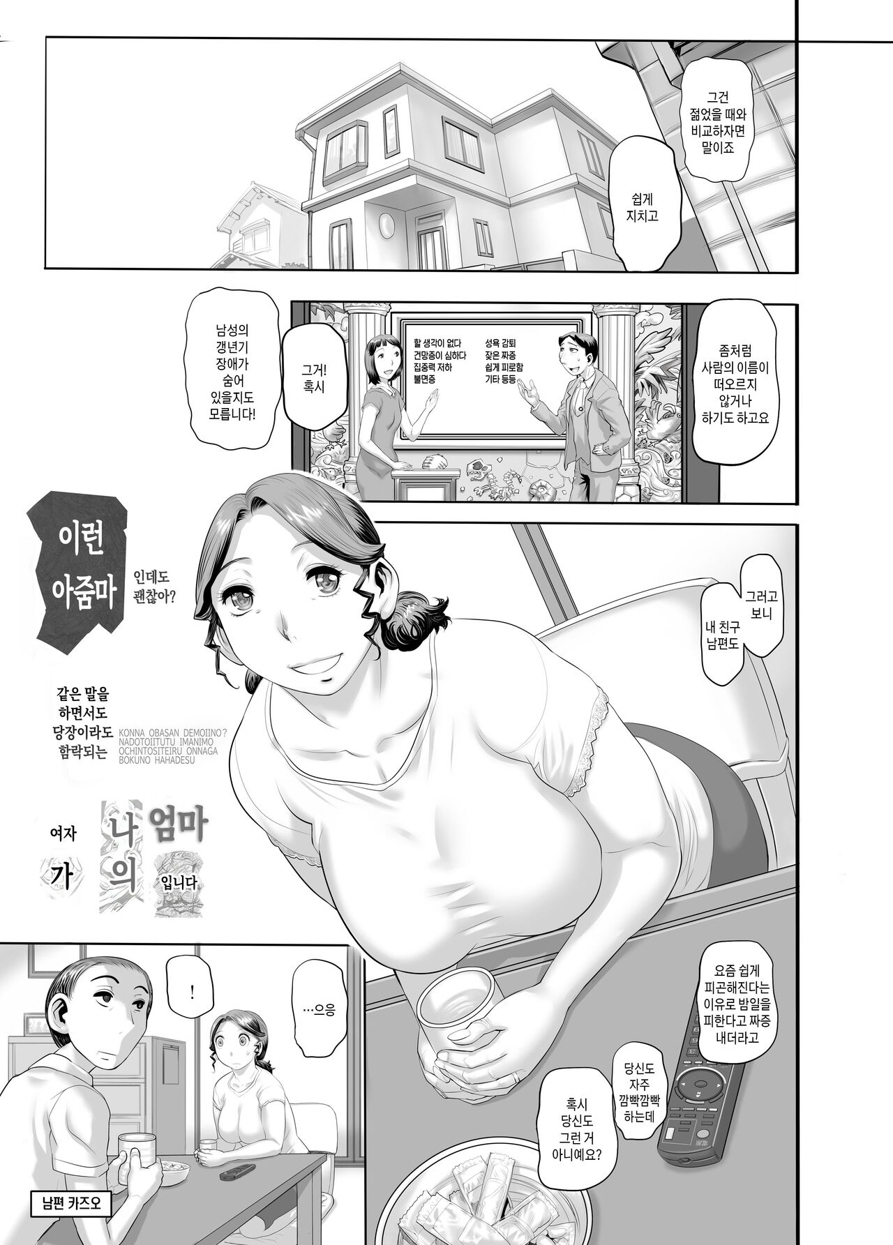 [Heisei Chachamaru Dou (N.O. Chachamaru)] Konna Oba-san ga Boku no Haha desu | 이런 아줌마가 저의 엄마입니다[Korean][팀 숙녀] Bildnummer 3