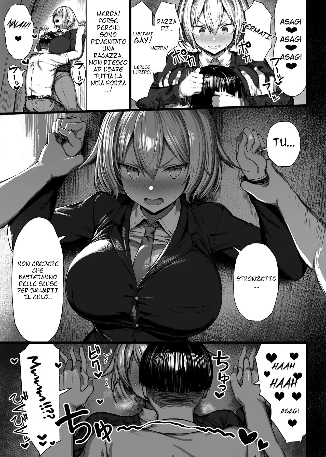 [MOSQUITONE. (Great Mosu)] Jjimekko, Onna ni Naru. | Il mio Bullo è diventato una Ragazza. [Italian] [Decensored] [Digital] image number 8