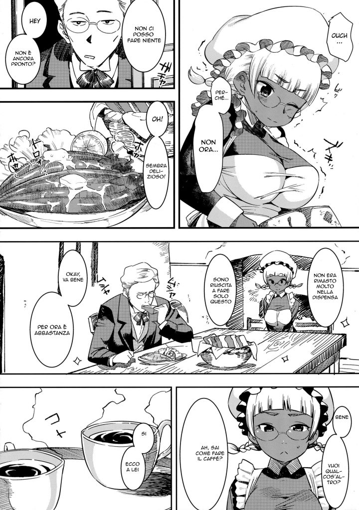 (C91) [GOLD KOMAN SEX (Bakushishi AT)] Ganso! Kasshoku Kokumaro Funnyuu Maid!!! | Le Tette della Nuova Cameriera [Italian] 画像番号 10