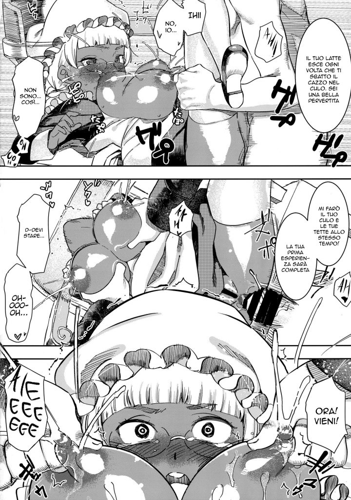 (C91) [GOLD KOMAN SEX (Bakushishi AT)] Ganso! Kasshoku Kokumaro Funnyuu Maid!!! | Le Tette della Nuova Cameriera [Italian] 画像番号 24