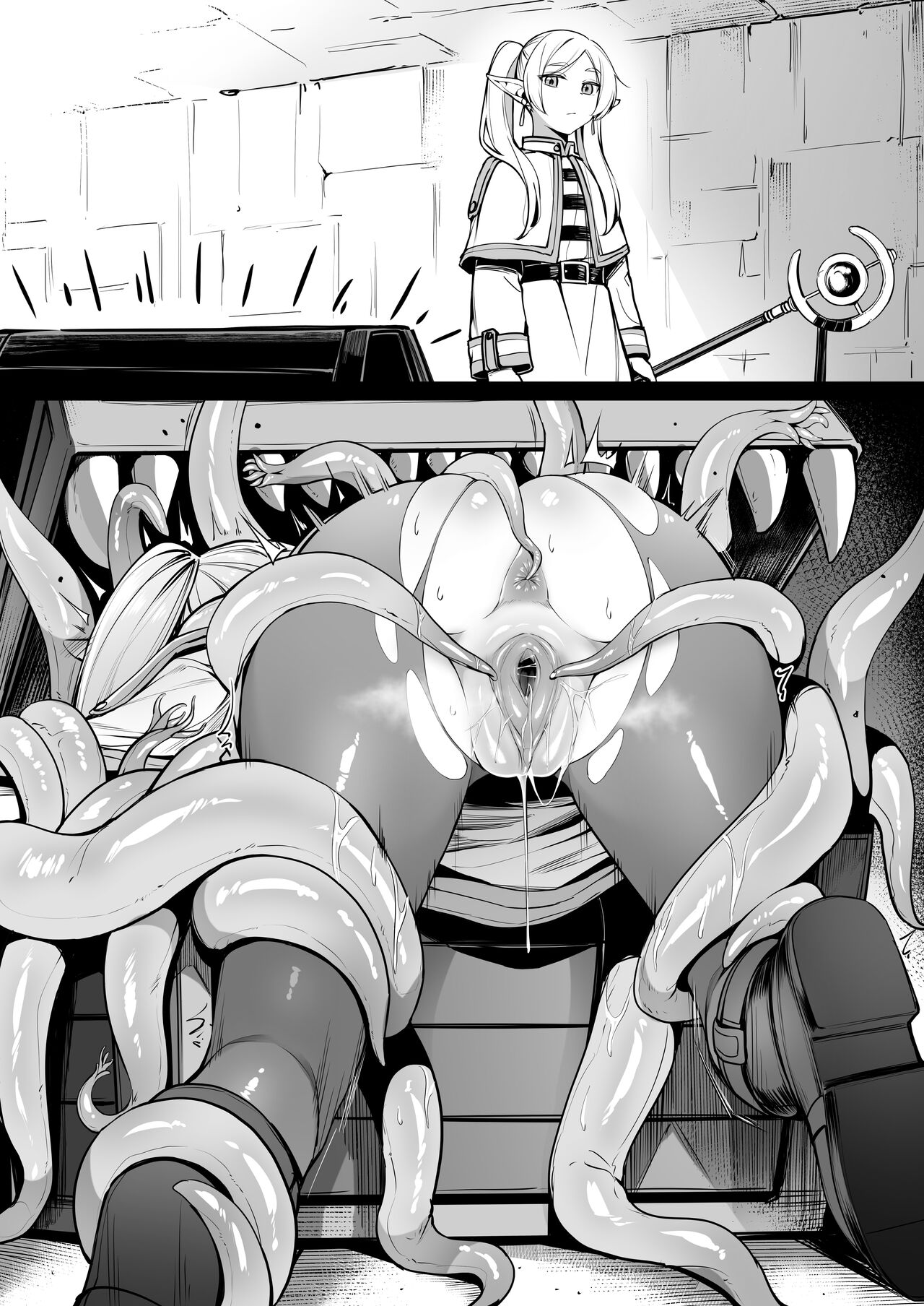 [Liyoosa] Fudan to wa Sukoshi Chigau Mimic o Hakken shita Frieren | Frieren and a Slightly Unusual Mimic (Sousou no Frieren) [English] [Fap It Scans] image number 5