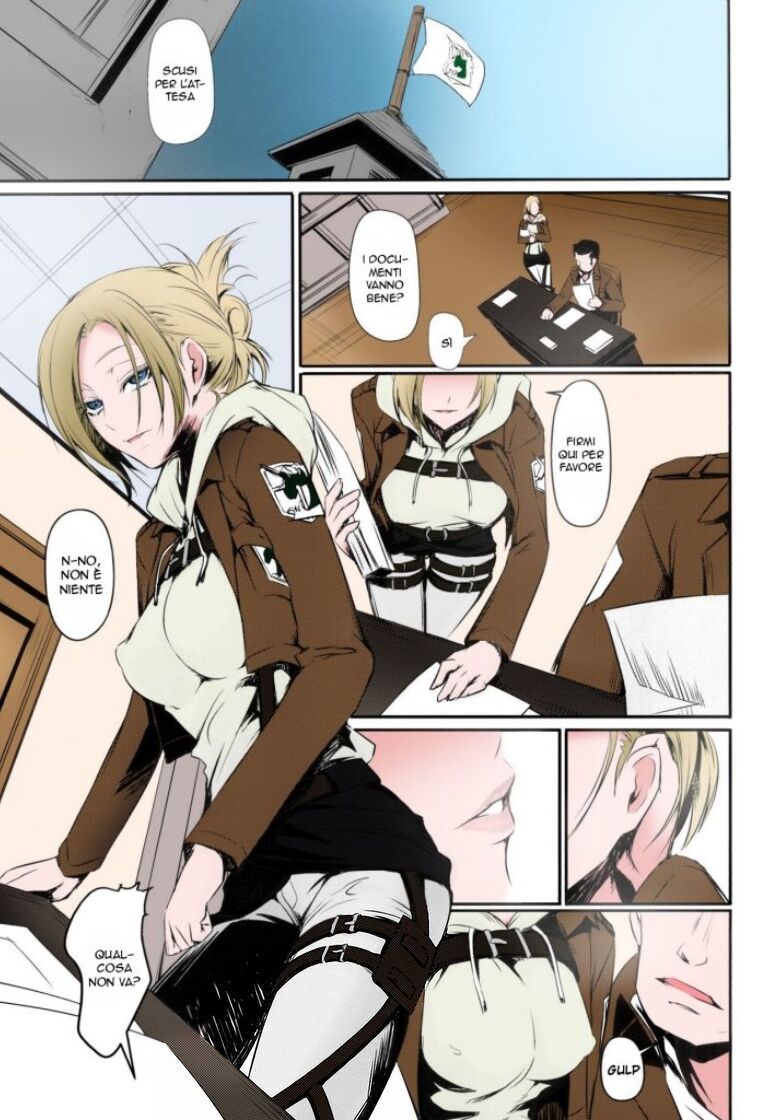 (C90) [DEX+ (Nakadera Akira)] Hekinai Chousa | Spionaggio molto Piacevole  (Shingeki no Kyojin) [Italian] [Colorized] image number 5