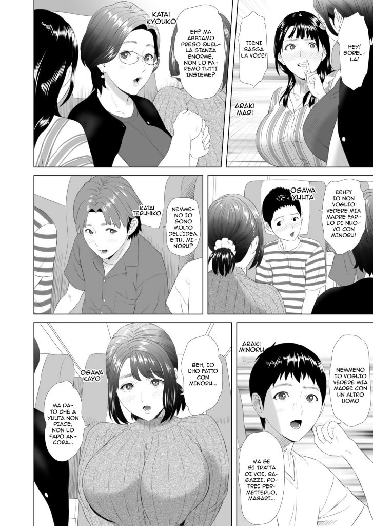 [Hy-dou (Hyji)] Kinjo Yuuwaku Godou Onsen Ryokou Hen | Mamme alle Terme [Italian] image number 4