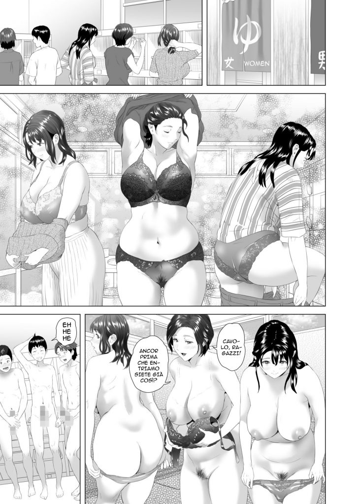 [Hy-dou (Hyji)] Kinjo Yuuwaku Godou Onsen Ryokou Hen | Mamme alle Terme [Italian] image number 11