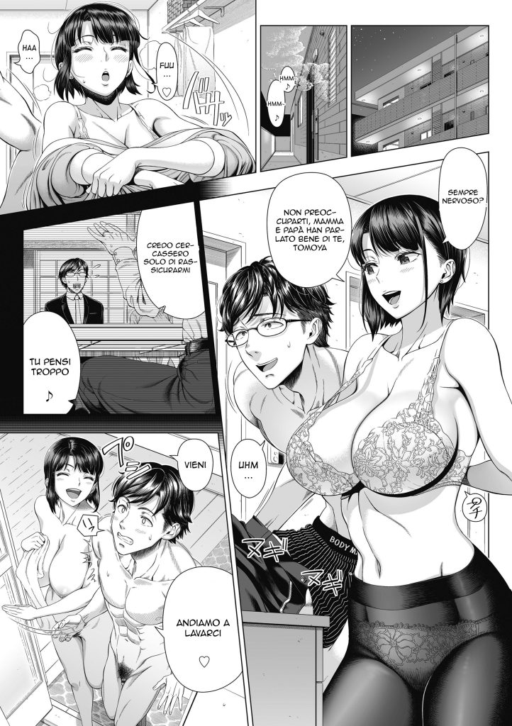 [330-goushitsu (Shinozuka Yuuji)] Ore ga Mita Koto no Nai Kanojo | Incontro con il Suocero [Italian] image number 4