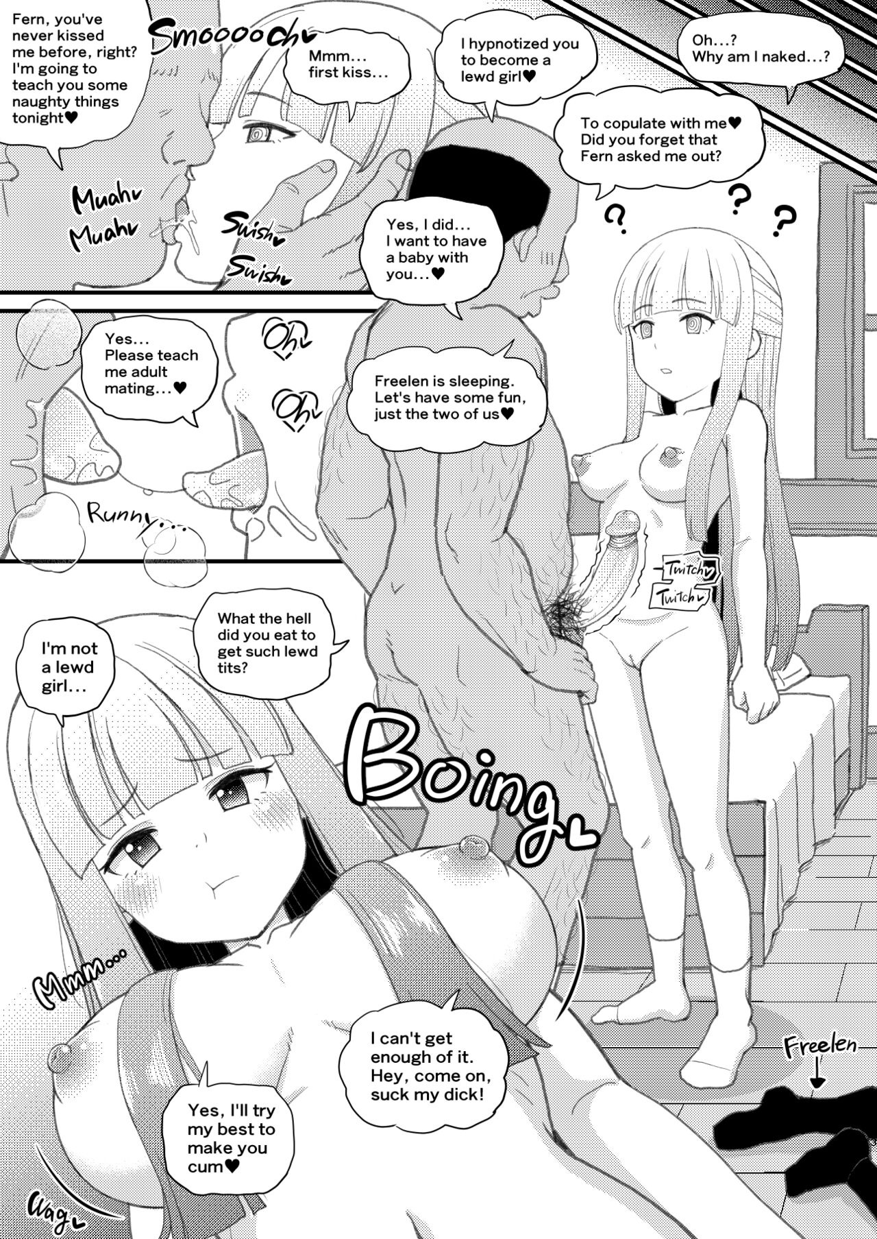 [botibotiikoka (takku)] Frieren-sama henna kusuri o kau no wa oyame kudasai | Freelen,please don't buy strange drugs. (Sousou no Frieren) [English] [Decensored] [Digital] image number 3