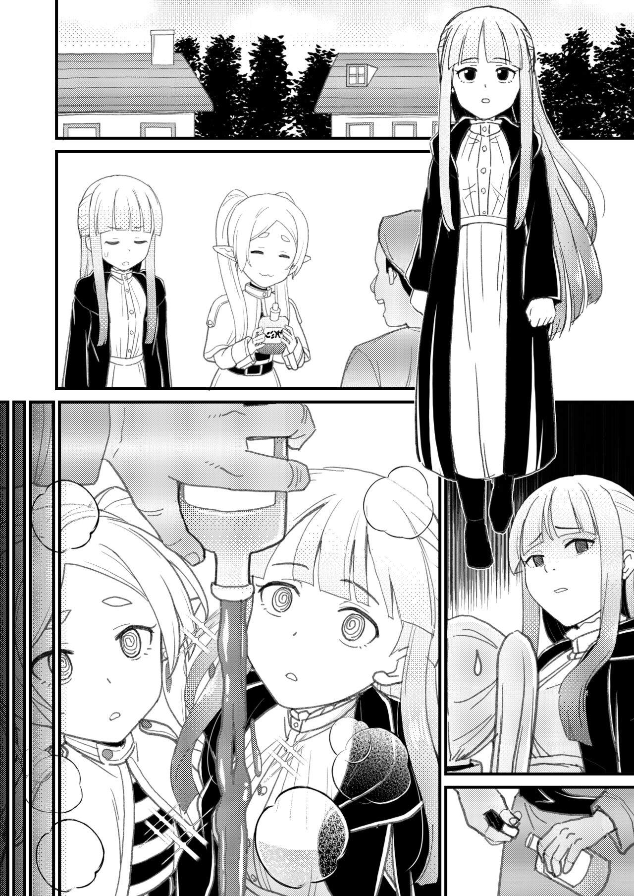 [botibotiikoka (takku)] Frieren-sama henna kusuri o kau no wa oyame kudasai | Freelen,please don't buy strange drugs. (Sousou no Frieren) [English] [Decensored] [Digital] image number 10