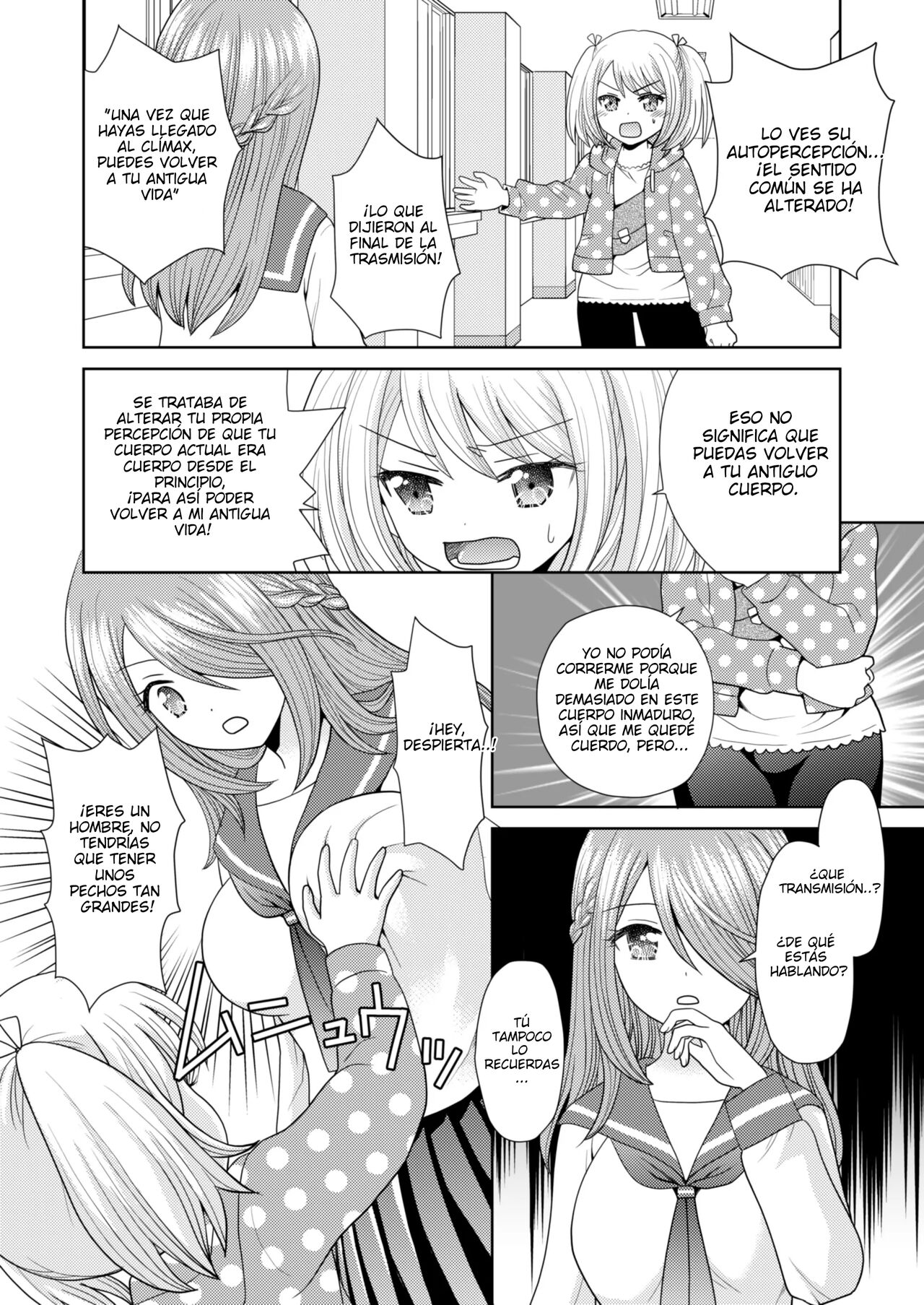 [Amuai Okashi Seisakusho (Yuuki, Namamugi)] Bunkasai de Danjoshuudan Irekawari!!  | 	Intercambio de cuerpos en un festival cultural  [Spanish] [Haise] 35eme image