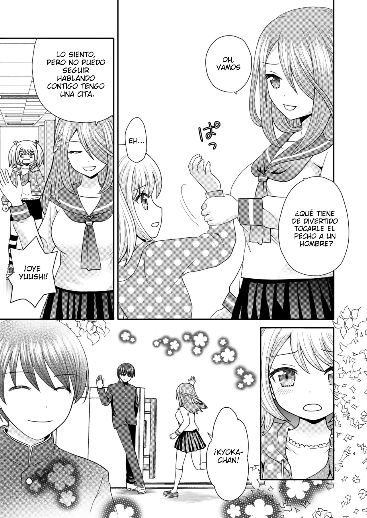 [Amuai Okashi Seisakusho (Yuuki, Namamugi)] Bunkasai de Danjoshuudan Irekawari!!  | 	Intercambio de cuerpos en un festival cultural  [Spanish] [Haise] 36eme image