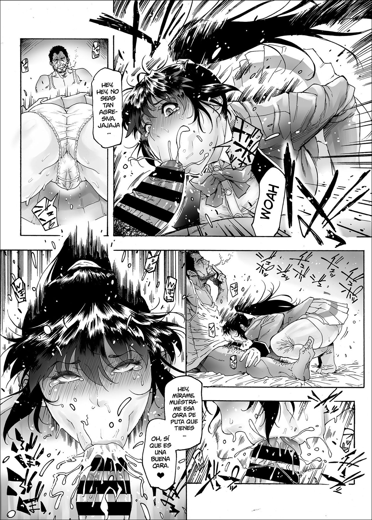 [Kocho Kocho Koukou (Bonten)] NTR-EX2 Kare ni wa Ienai Mesu Ochi Life [Spanish] [NILG] [Digital] image number 14