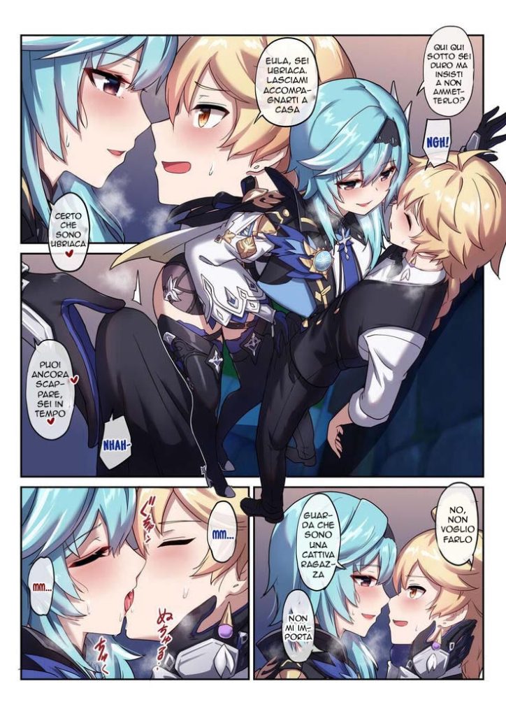 [Longbow Flintlock] Eula no Yotta Koudou | Un Bicchiere di Troppo (Genshin Impact) [Italian] 图片编号 5