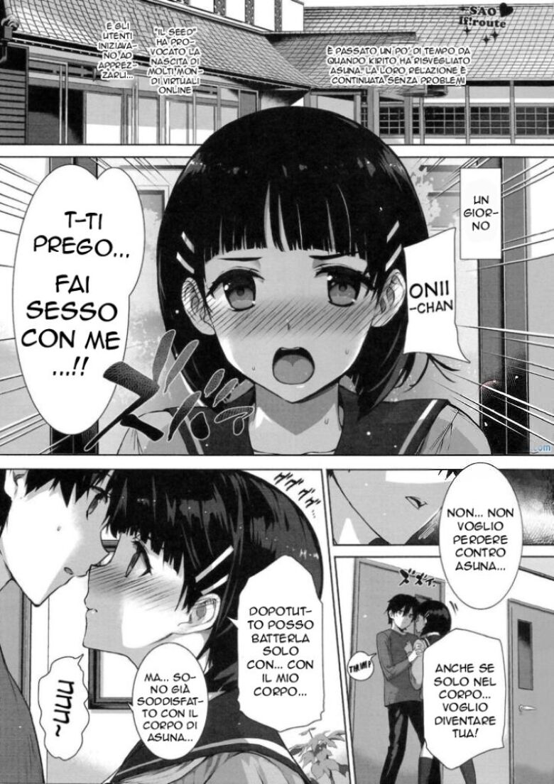 (C84) [Basutei Shower (Katsurai Yoshiaki)] Inran SWORD ART SISTER x LOVER | Un' Accesa Competizione (Sword Art Online) [Italian] image number 2