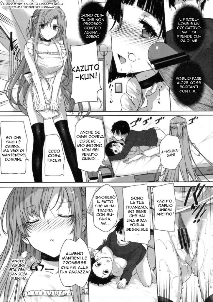 (C84) [Basutei Shower (Katsurai Yoshiaki)] Inran SWORD ART SISTER x LOVER | Un' Accesa Competizione (Sword Art Online) [Italian] image number 8