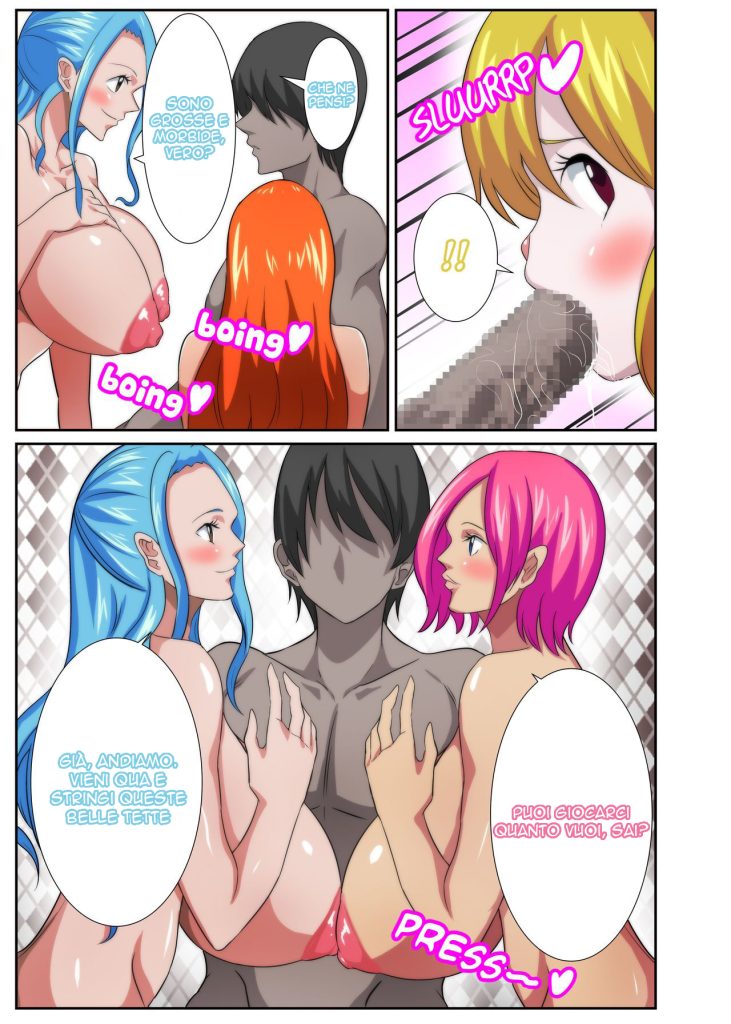 [Q Doujin] Bakunyuu Heroine no Harem Rakuen | L' Harem delle Eroine (One Piece) [Italian] image number 7
