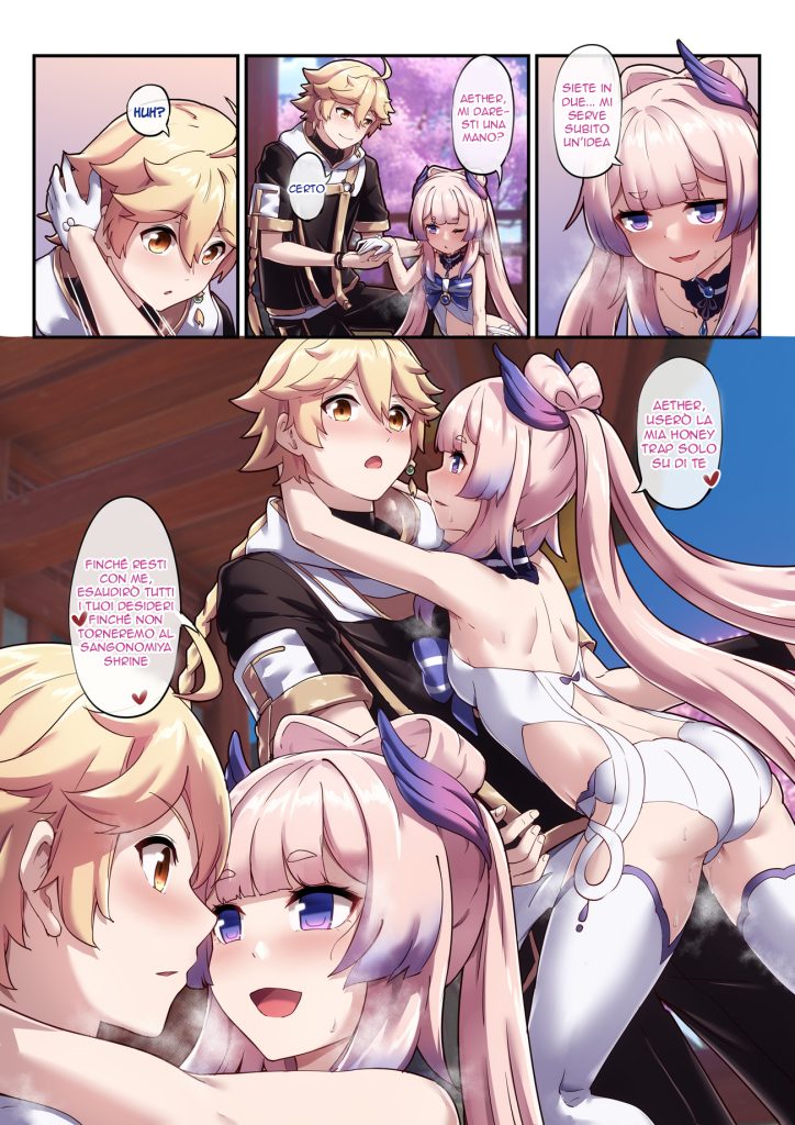 [Longbow Flintlock] Kokomi and Miko ~ Love is war | Divertimento al Tempio (Genshin Impact) [Italian] 图片编号 9