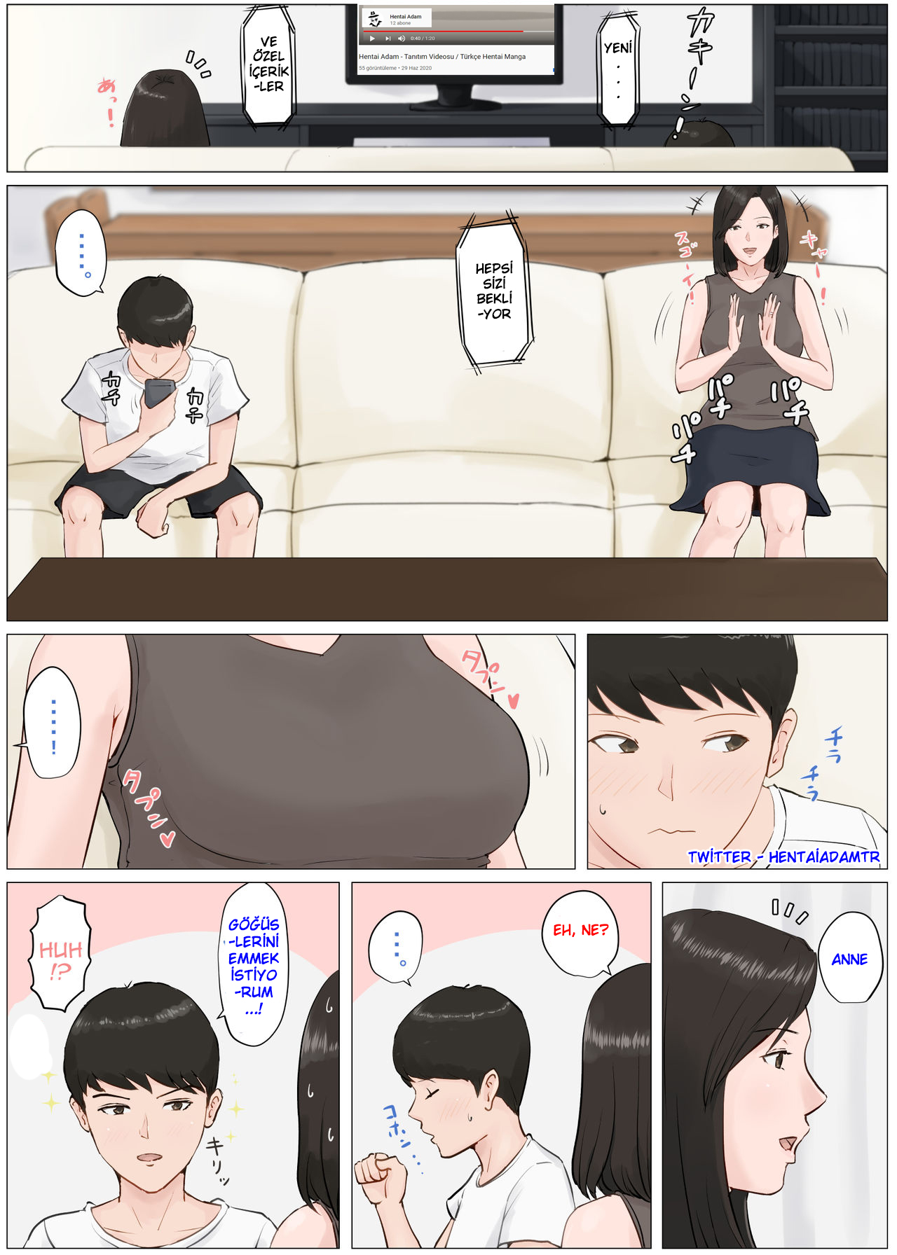 (Horsetail) Mother and No Other!! (Seksi Annem) 1-4 [Turkish] [hentaiadam] Bildnummer 140