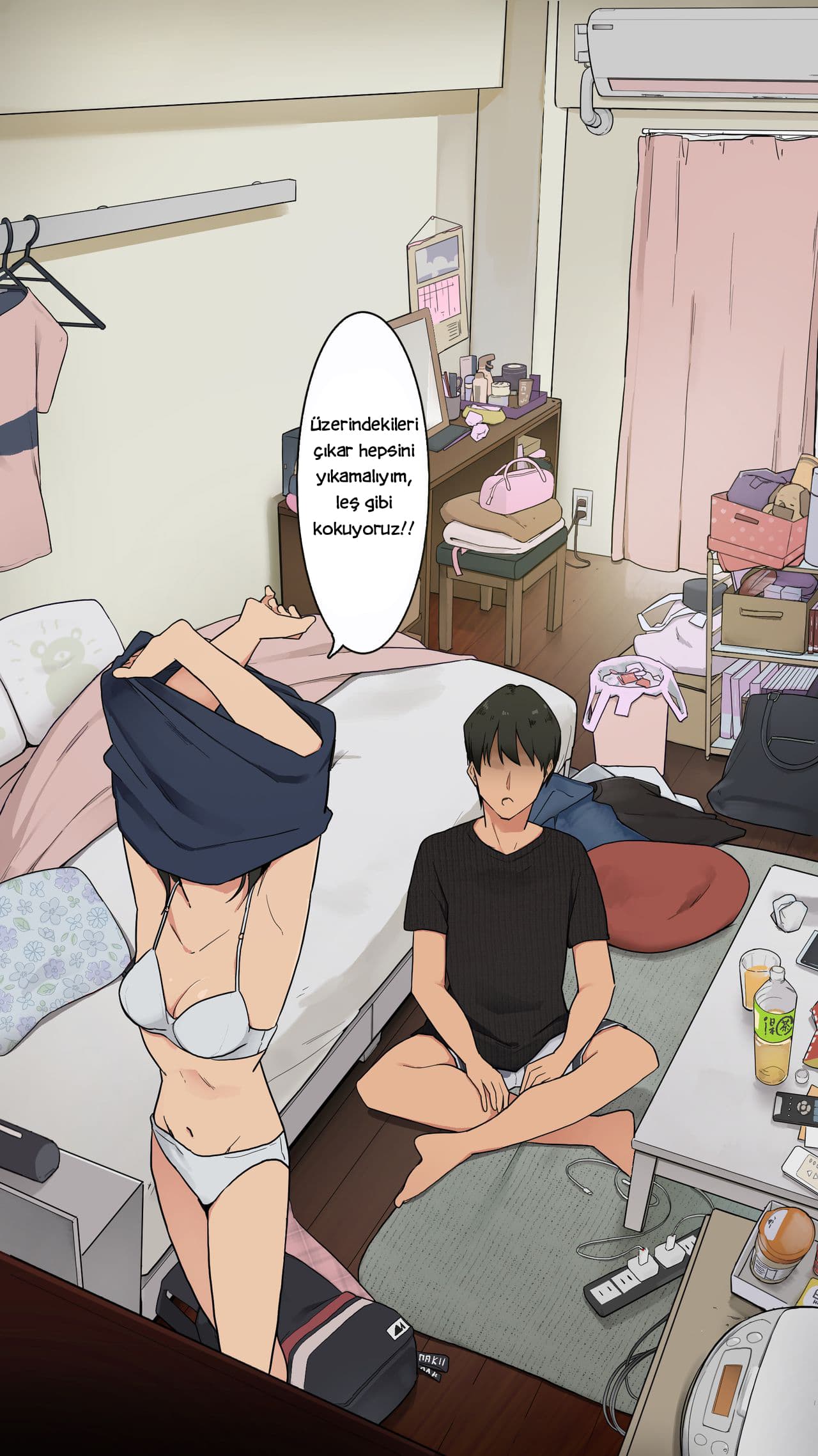 (Wakamatsu) A college girl's laziest day (Ablam Sarhoş Olunca!) [Turkish] [hentaiadam] image number 17