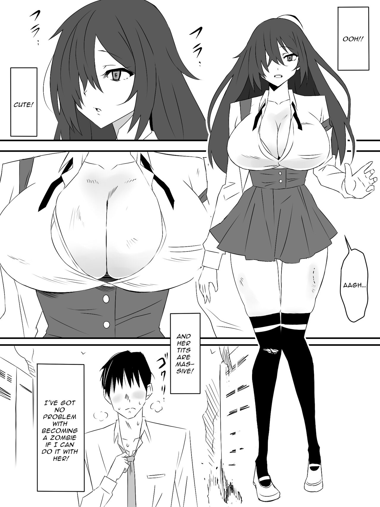 [Circle Kagemusha (Kagemusha)] Zombie Harem Life ~Antibogi no Ore to Bakunyuu Zombie~ | Zombie Harem Life ~My Immunity and the Big-Titted Zombie~ [English] [Selcouth] image number 5