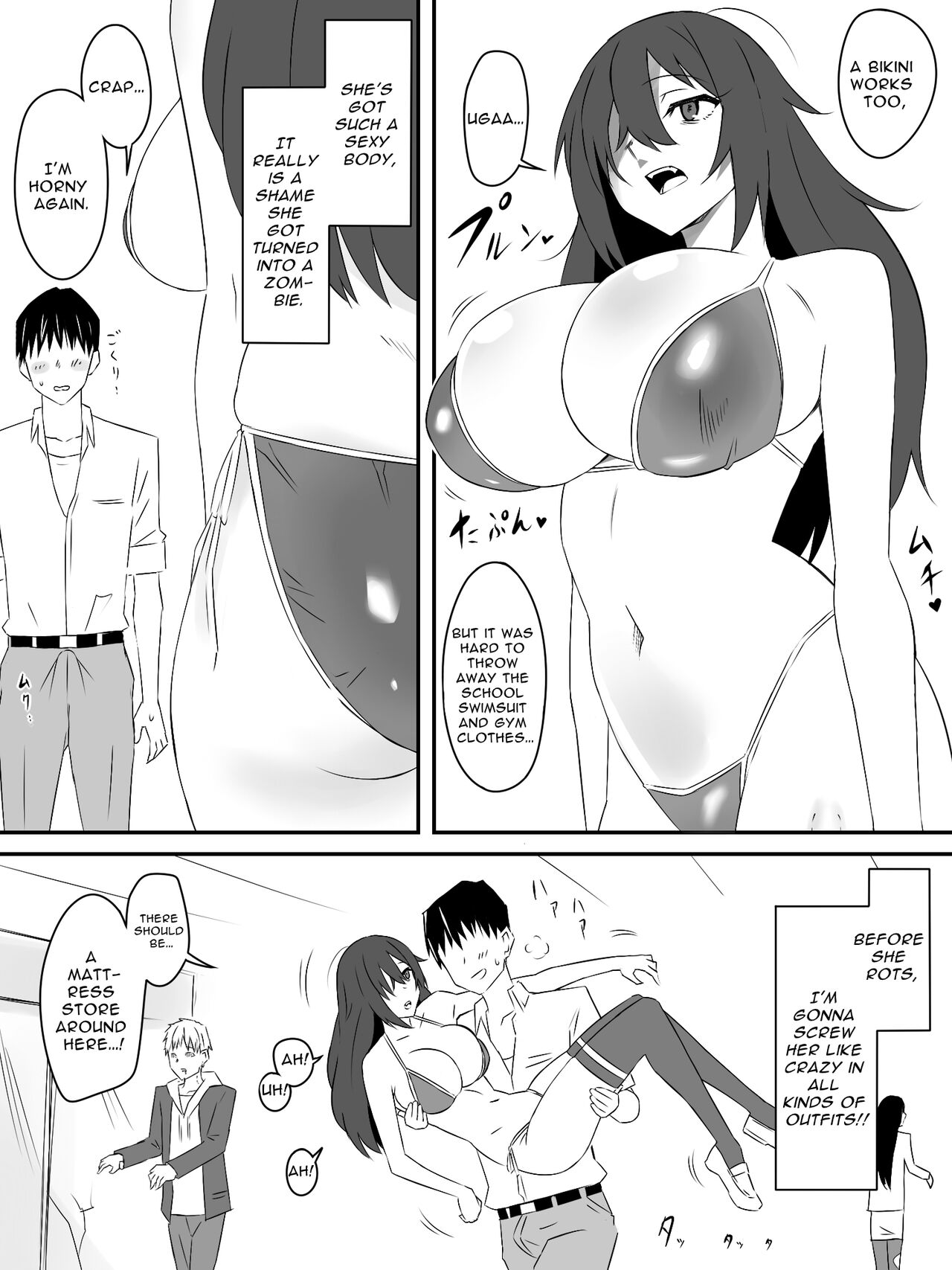 [Circle Kagemusha (Kagemusha)] Zombie Harem Life ~Antibogi no Ore to Bakunyuu Zombie~ | Zombie Harem Life ~My Immunity and the Big-Titted Zombie~ [English] [Selcouth] image number 20