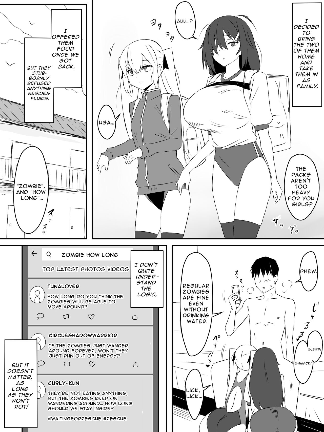 [Circle Kagemusha (Kagemusha)] Zombie Harem Life ~Antibogi no Ore to Bakunyuu Zombie~ | Zombie Harem Life ~My Immunity and the Big-Titted Zombie~ [English] [Selcouth] image number 37