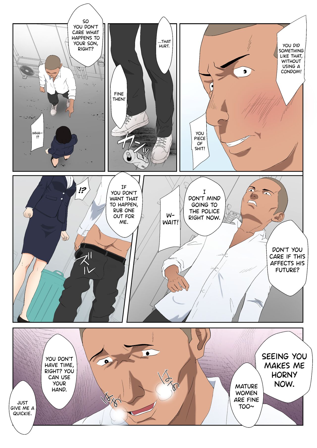 [Kiyama Haru] BariCare Kaa-san ga DQN ni Netorareta Vol.2 [English] [biribiri][Colorized][SPDSD] image number 9