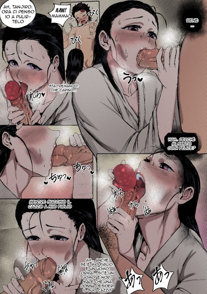 [Tobe] Haha to Watashi (ge) | Un Mondo Senza Demoni (Kimetsu no Yaiba) [English] [Colorized] 图片编号 17