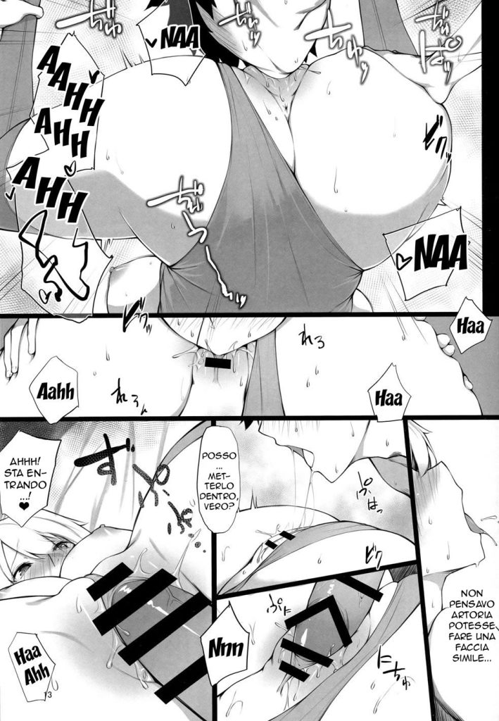 (COMIC1☆13) [Enokiya (eno)] Kishiou-sama no Inyoku Kaihoushitsu | La Preoccupazione di Artoria (Fate/Grand Order) [Italian] imagen número 11