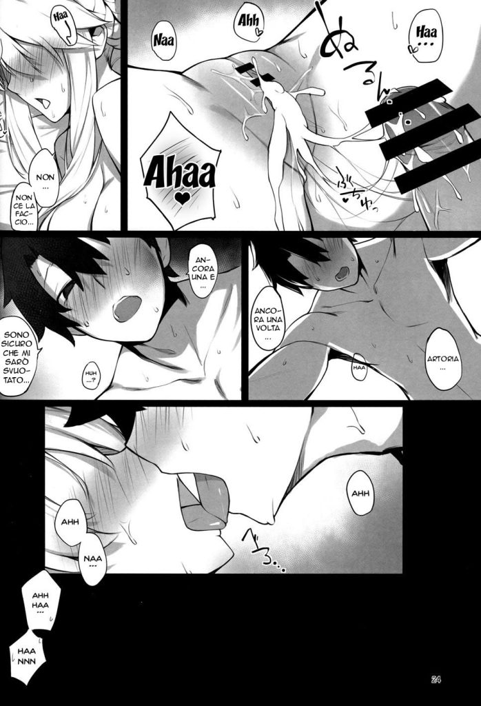 (COMIC1☆13) [Enokiya (eno)] Kishiou-sama no Inyoku Kaihoushitsu | La Preoccupazione di Artoria (Fate/Grand Order) [Italian] imagen número 22