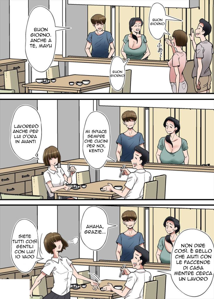 [Nobishiro] Hentai Kansoku ~Yome no Bakunyuu Kaa-chan o Netoritai~ | Bere con la Suocera [Italian] image number 4