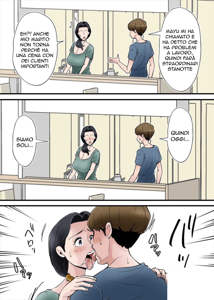 [Nobishiro] Hentai Kansoku ~Yome no Bakunyuu Kaa-chan o Netoritai~ | Bere con la Suocera [Italian] image number 19